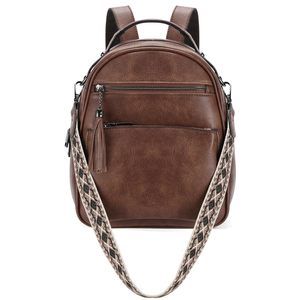 Kaso Mini Backpack Purse, Water Resistant Pu Leather Small Backpack O_O